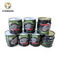 Konson latas de óleo de coco, embalagens metálicas de qualidade alimentar para óleo de coco e leite de coco, vedação hermética