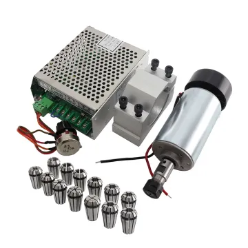 HanBuild 300W CNC Spindle Motor Kit with ER11 Chuck and Mount Bracket for PCB Engraving