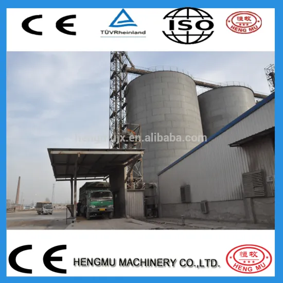 Grain storage steel silos, steel structure building silo, 100 ton cement steel silo, flat bottom steel silo