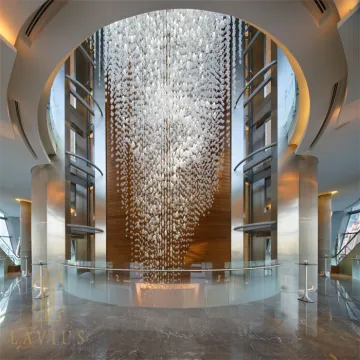 Amazing large ball shape custom restaurant chandelier