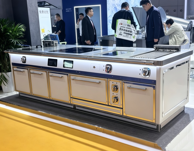 commercial gas stove station
