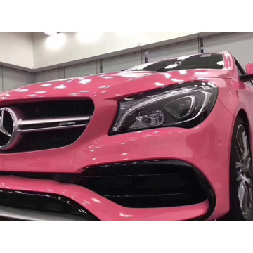 gloss pink car wrap vinyl