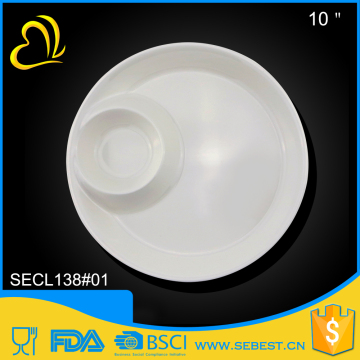 Hotel&Restaurant dinnerware porcelain white dessert melamine dip plate
