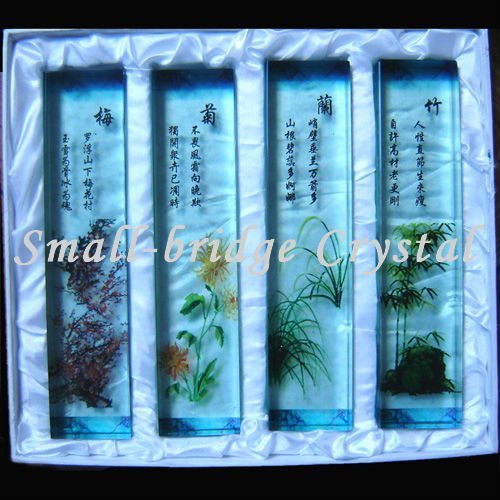 wholesale Cheaper Glass material glass Color Printing crystal for souvenir