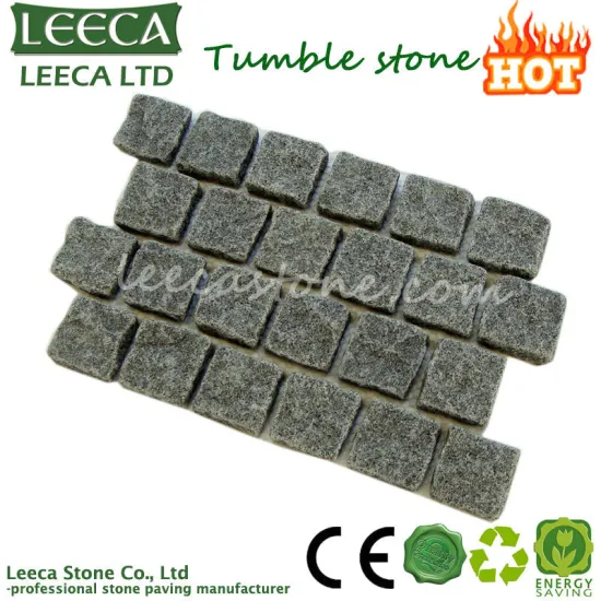 Vintage style tumbled mesh paving stone / Red Porphyry mesh paving stone / granite paving stone