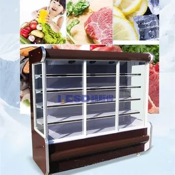 Commercial Supermarket Fruit and Vegetable Display Chiller Refrigerators