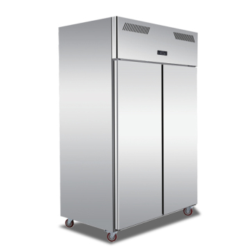 Commercial Vertical Double Door Stainless Steel Kitchen Refrigerator Freezer