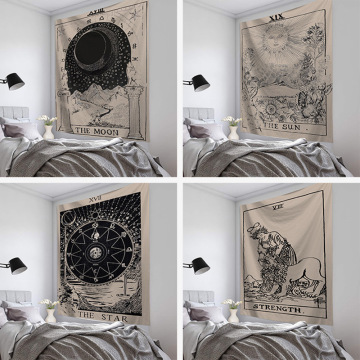 Custom Hot Sale Tarot Astrological Wall Tapestry for Living Room and Bedroom Background Décor
