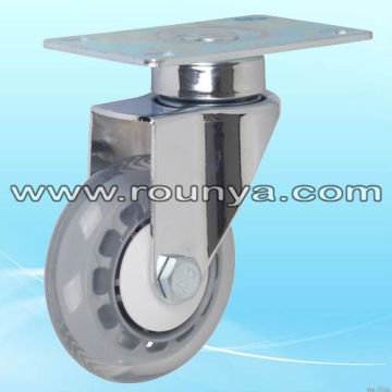 Transparent PU wheels for Medical Trolley Castor