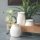 3pieces Small White Ceramic Vases