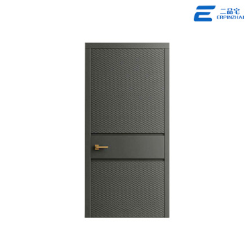 Puerta exterior a prueba de viento insonorizada de aluminio fundido de panel completo