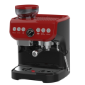 آلة قهوة الإسبريسو الحمراء