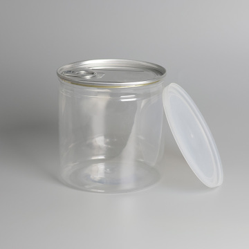 42Oz 500Ml 25L Utility Pet Plastic Straight Wall Round Cans for Dried Nuts with Lids in Germany