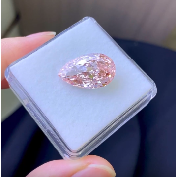 Fancy Intense Pink Pear Diamond 13.09CT vs1