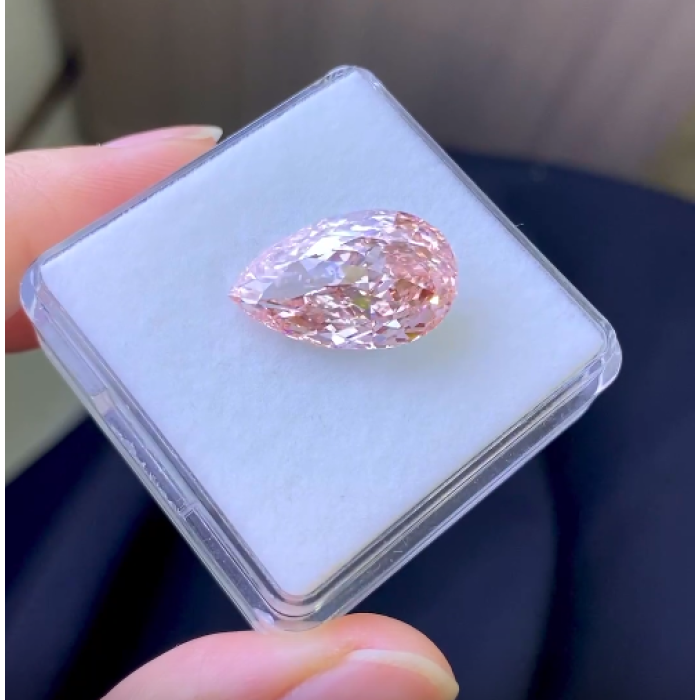 Fancy Intense Pink Pear Diamond 13.09CT vs1