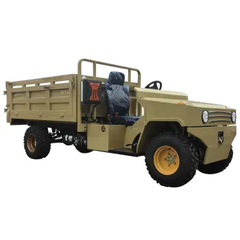 Military-Grade Tough Utility Truck with Heavy Duty Self-Dumping Cargo Box for All Terrain