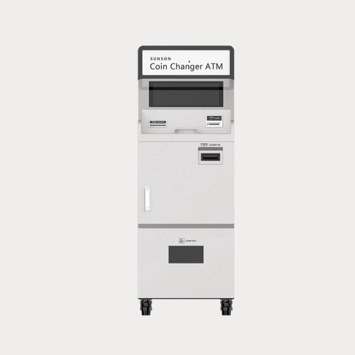 Frittstående ATM for seddel til myntutveksling med UL 291 Safe og Coin Dispenser
