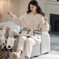 Kvinnors pyjamas förtjockade fleece flanell