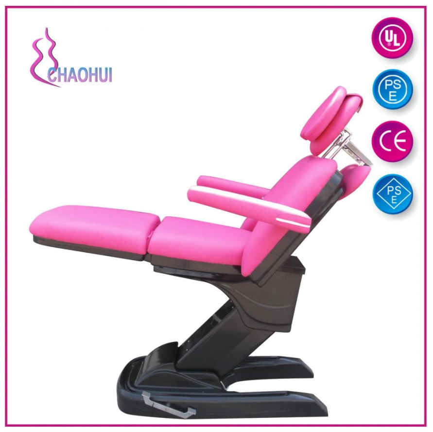 Leather electric massage table with handle