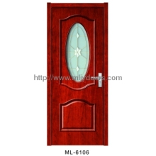Interior solid wood door,100% purely wood,Glass Wood Door