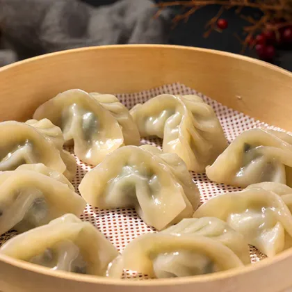 Handmade Leek Fresh Meat Artisanal Steamed Dumplings