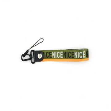Wholesale fashion short nylon lanyards for keys