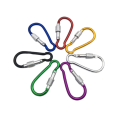 Carabiners qufulka kaydinta keychain ee fuulitaanka