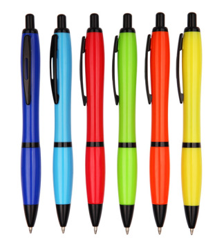 Classical design promotional plastic ball pen in new colors