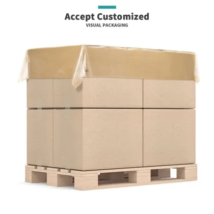 Industrial PE Plastic Pallet Covers - Reusable and Waterproof Shrink Wrap Bags