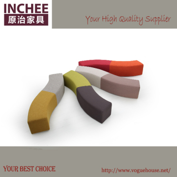 INCHEE 6071,2016 Latest Design S Shape Ottoman,Contrasting Color