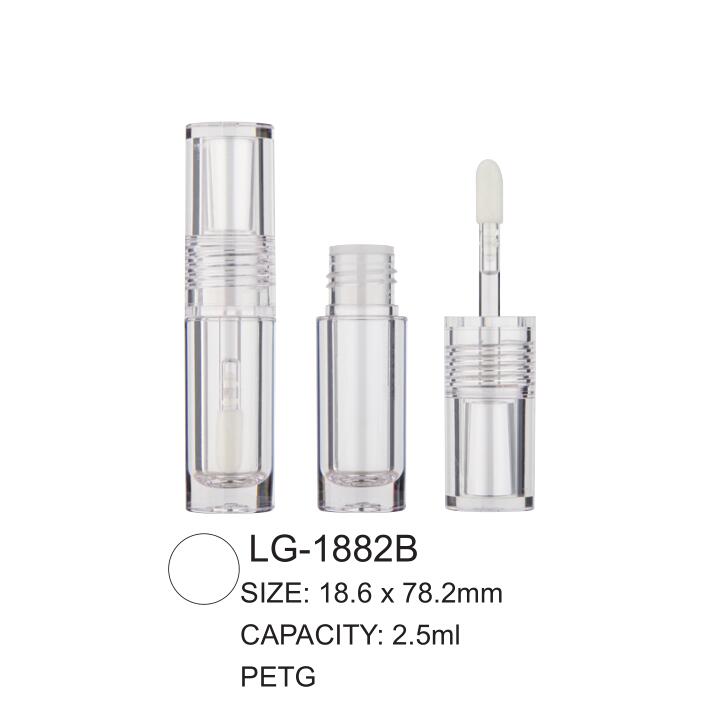 Perfect Round Plastic Empty Lipgloss Tube with Brush