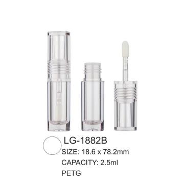 2.5ml 완벽한 둥근 플라스틱 빈 립글로스 튜브 포장 병 컨테이너 브러시 LG-1882B