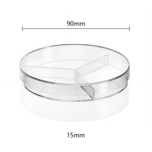 90*15mm 3 حصا- پيٽري ڊش/پليٽ 90mm- جراثيم کان پاڪ