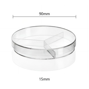 90 * 15mm 3 compartments - Petri dish / plate 90mm-sterile