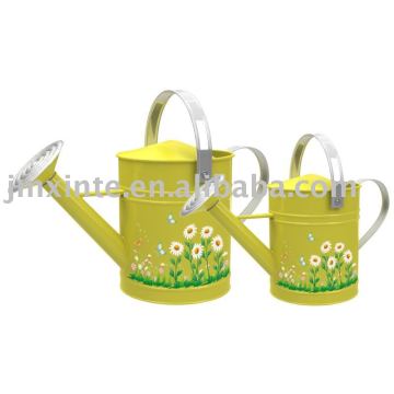 painted watering can