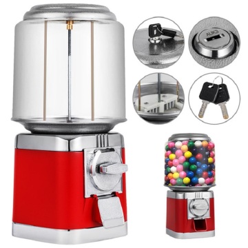 Mini Gumball Vending Machine with Capsule Gashapon and Coin Dispenser