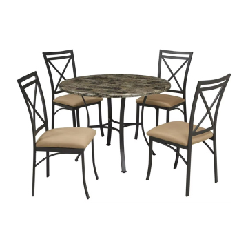 Faux Marble Top Kitchen Dining Table and Chair Sets for Sale