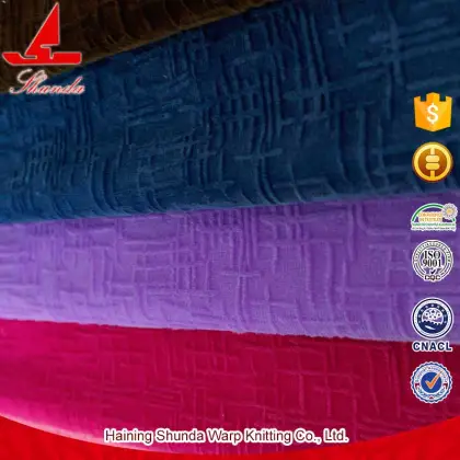 100% Polyester wholesale Royal Blue Velvet Fabric