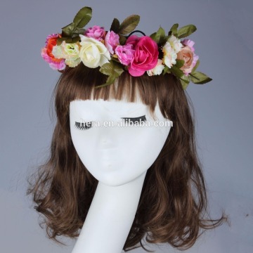 Real picture show beach wedding bride flower crown wreath 1149E