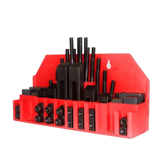 High Precision 58-Piece Clamping Kit with Metal Holder: Your Ultimate Tooling Solution