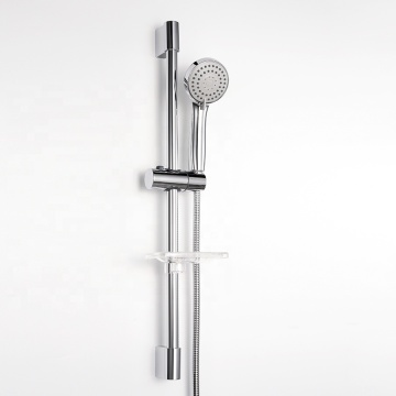 Xiamen Chrome Bathroom Wall Mounted Rain Shower Slide Bar Set with Hand Shower Head and Hose - SSB1002