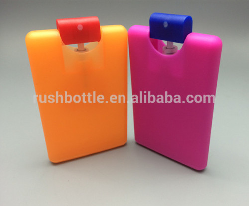 20ml purse sprayer bottle,plastic square perfume bottle, plastic flat containers,