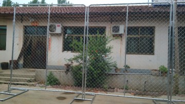 custom fence barrier 6'x12' temporary CHAIN-LINK FABRIC fencing construction sites direct factory
