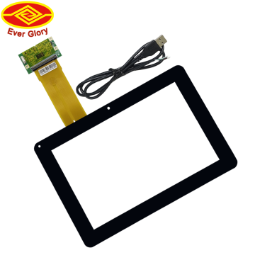 Customizable 8 Inch Industrial Outdoor HMI Touch Screen Panel with 10 Touch Points and Transparent Tempered Glass