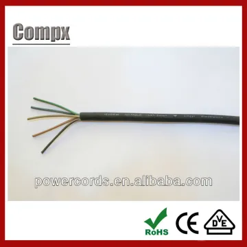 5x1.5mm2 Rubber sheathed cable h07rn-f vde rubber power cable