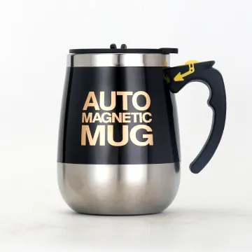 Automatic Electric Magnetic Stirring Coffee Mug Stainless Steel Protein Shaker Cup