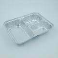 3 Compartment Disposable Aluminum Foil Fast Food Container