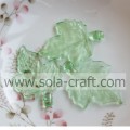 Clear Small Red Color Maple Leaves Plastic Beads for Pendant of Necklace