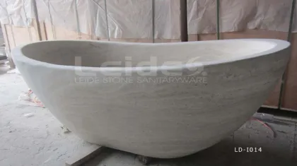 Beige travertine bath tub bathroom marble tub indoor tub