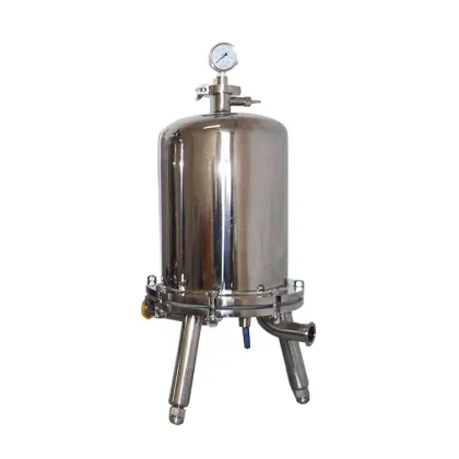 Food Grade Stainless Steel 304 316 Industrial Air and Steam Filter Housing for Hot Gases